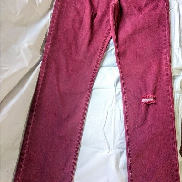 Aeropostale Bowery Slim Straight Distressed Jeans - Picture 2 of 12